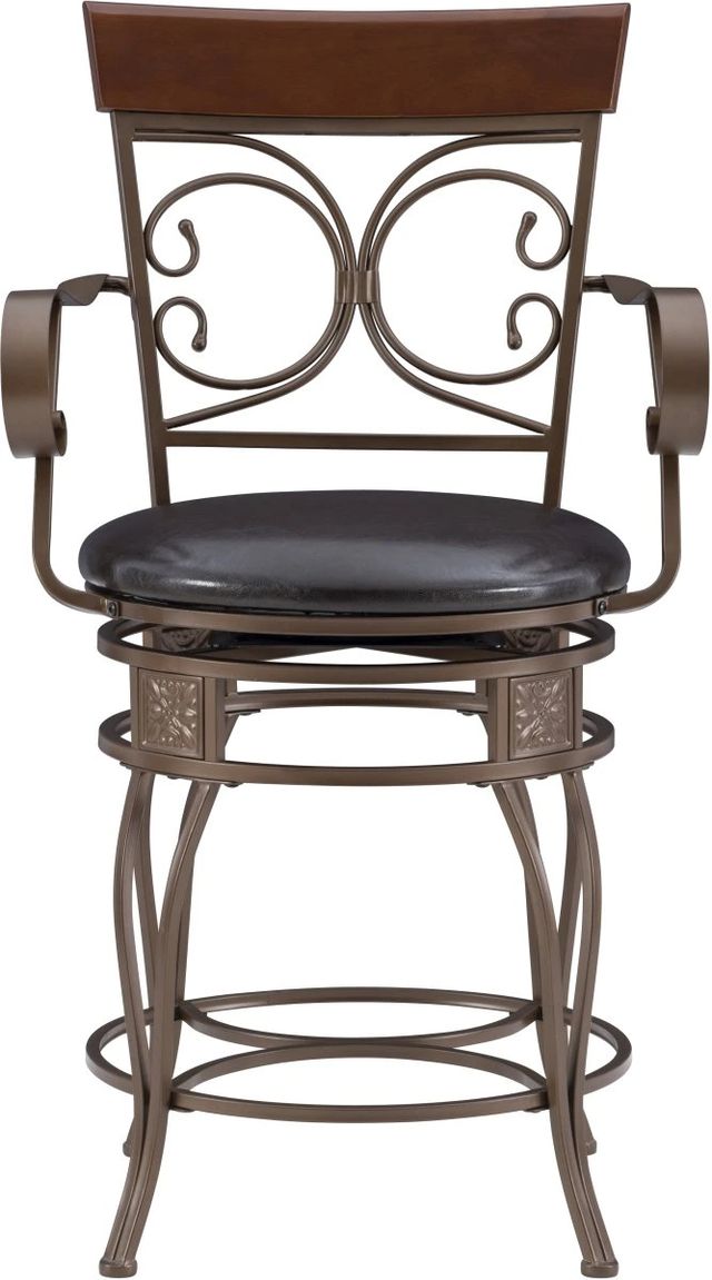 Powell® Bria Dark Bronze Big and Tall Counter Stool-1