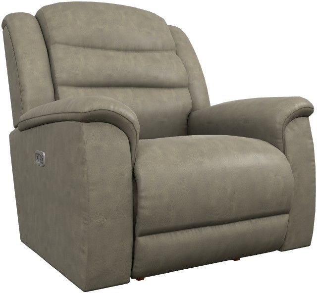 La-Z-Boy® Redwood Charcoal Power Rocking Recliner with Headrest and Lumbar-0