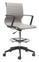 Zuo Modern Stacy Drafter Gray Office Chair-0