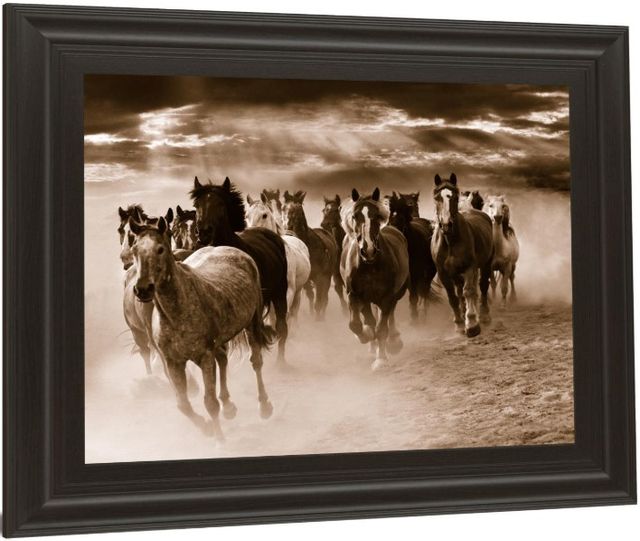 Classy Living Monte Naglar Running Horses 26" Wall Art-3