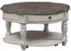 Liberty Furniture Magnolia Weathered Bark Cocktail Table with Antique White Base-1