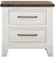 International Furniture Direct Stoa White Nightstand-3
