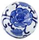 A & B Home 4-Piece Blue/White Decorative Spheres Set-1