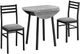 Monarch Specialties Inc. 3-Piece Grey Dining Set-0