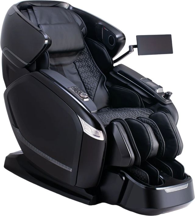 Cozzia® Quantum Black/Matte Black Power Massage Chair-0