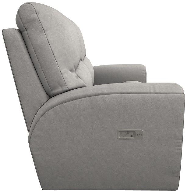 La-Z-Boy® Cassian Powder Power Reclining Loveseat with Headrest and Lumbar-3