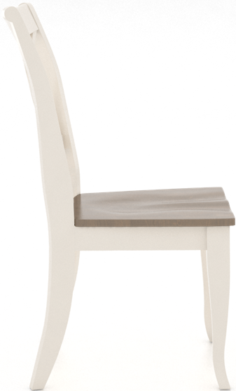 Canadel® Weathered Gray Washed Wood Chair-2