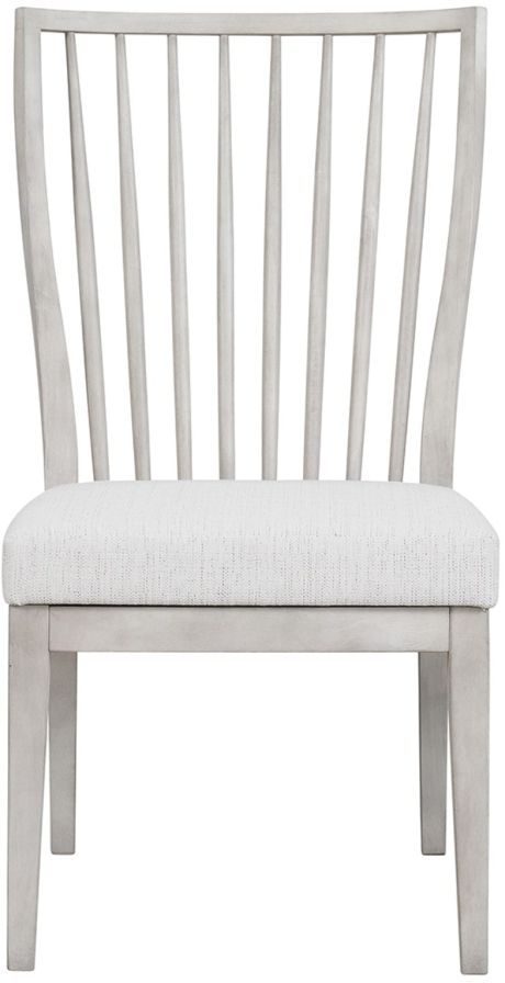 Clearance Universal Explore Home™ Set of 8 Modern Farmhouse Bowen Weathered Gray Side Chair-3