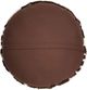 TOV Furniture Coast Chocolate Brown Tufted Round Throw Pillow-2