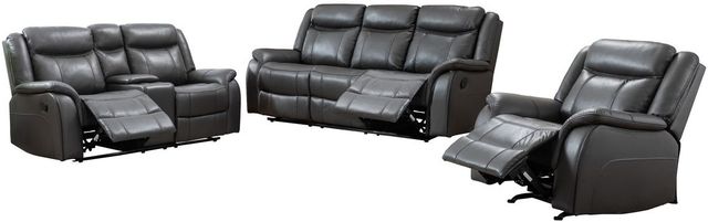 Mazin Furniture Paxton Grey Upholstered Rocker Recliner-3
