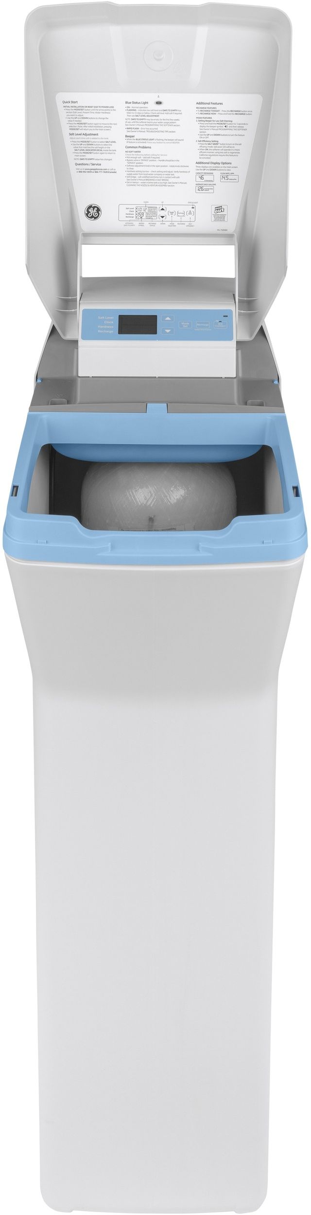 GE® 40,000 Grain Light Gray Smart Water Softener-2