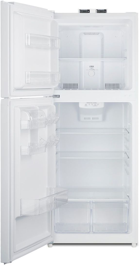 Summit® 24" 10.1 Cu. Ft. White Counter Depth Top Freezer Refrigerator-2