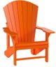 C.R. Plastic Generation Line Orange Classic Adirondack Outdoor Chair-1