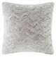 Olliix by Madison Park Zuri Snow Leopard Faux Fur Square Pillow-0