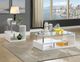Furniture of America® Torkel Glass Top Coffee Table wtih Chrome Base-2