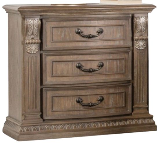 Furniture of America® Seven Oaks Weathered Oak Nightstand