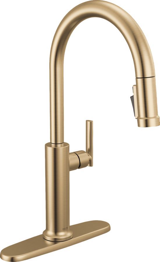 Delta Altado™ Champagne Bronze Single Handle Pull-Down Kitchen Faucet-0