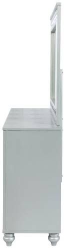 Coaster® Gunnison Silver Metallic Dresser with Mirror-2