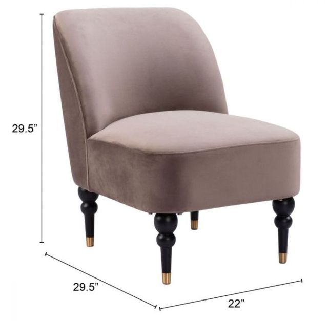 Zuo® Modern Bintulu Taupe Accent Chair-1