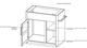 International Furniture Direct Black Balam Stained Dark Bathroom Vanity Base-2