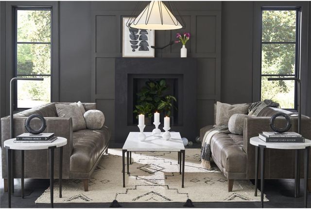 Universal Coalesce Floyd White/Black End Table-1