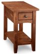 Handstone Customizable Glengarry Heritage Maple Single Drawer Chaieside Table with Shelve-0