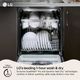 LG 24" Black Stainless Steel Top Control Built In Dishwasher with QuadWash® Pro, TrueSteam®, Dynamic Heat Dry™ and AutoVent Dry™-2