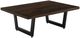 International Furniture Direct Raramuri Stained Dark 47" Cocktail Table with Black Base-0
