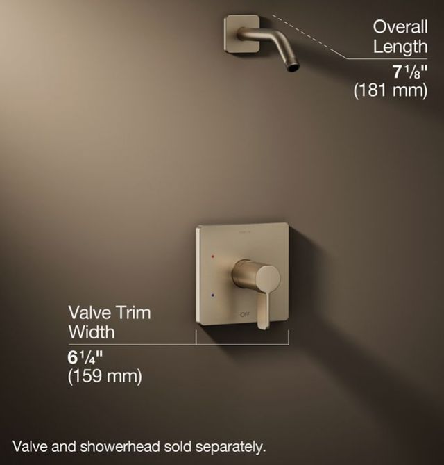 KOHLER® Parallel® Rite-Temp® Vibrant Brushed Bronze Shower Trim Kit-2