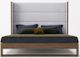VIG Furniture Modrest Heloise Gray/Walnut Queen Panel Bed-2