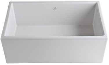 Rohl® Shaws Original 30" Apron Front Kitchen Sink-White-0