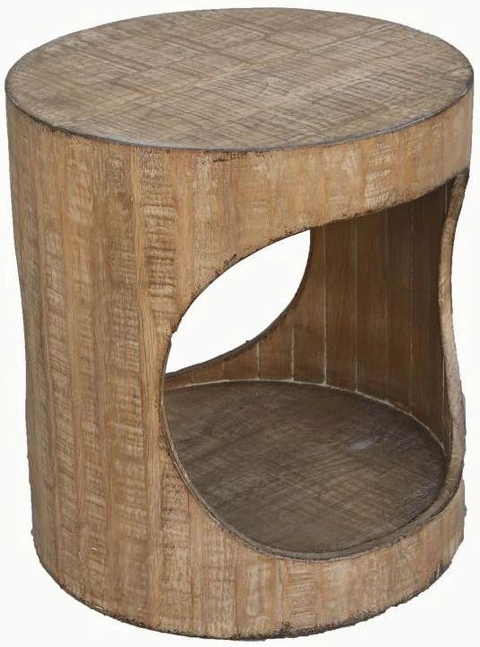 Nest Home Collections Brook Antique Natural End Table-0