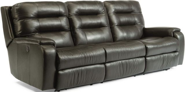 Flexsteel® Arlo Black Power Reclining Sofa