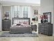 Homelegance® Allura Gray Queen Panel Bed with LED Lighting-1