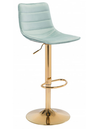 Zuo® Modern Prima Light Green/Gold Bar Chair-0