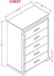 Global Furniture USA Naomi Silver Chest with LED-2