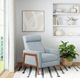 Albany Industries Adele Light Gray Manual Recliner-1
