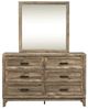 Liberty Furniture Ridgecrest Cobblestone Dresser and Mirror-2