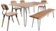 Jofran Inc. Nature's Edge 6-Piece Natural 79" Dining Set-0