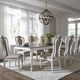 Liberty Furniture Magnolia Manor Weathered Bark 2-Leaves Extendable Dining Table with Antique White Base-1