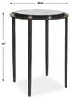 Uttermost® Wren Rubbed Dark Bronze/White Round Marble Accent Table-4