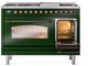 Ilve® Nostalgie II Series 48" Emerald Green Pro Style Dual Fuel Range-4