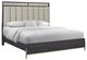 Bernards Elure Beige/Peppercorn Queen Upholstered Strap Panel Bed-0