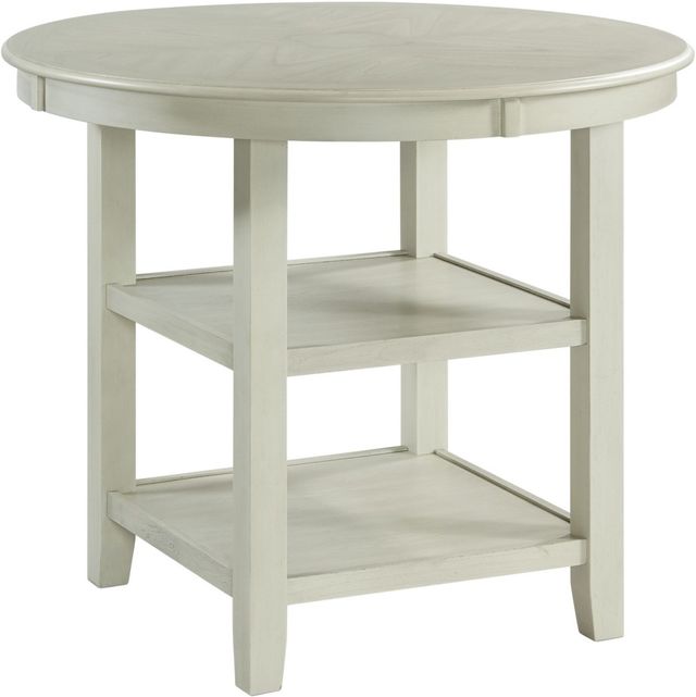 Elements International Amherst White Counter Dining Table-0