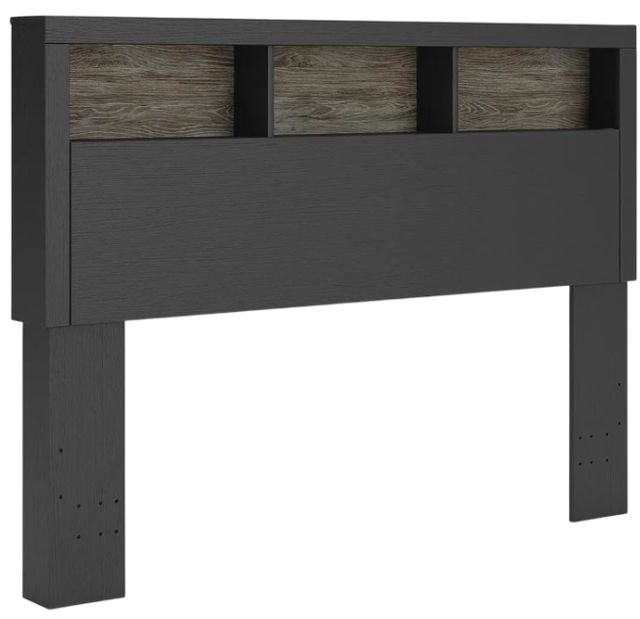 Signature Design by Ashley® Jonnifer Black/Gray Queen Bookcase Headboard-0