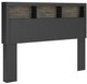 Signature Design by Ashley® Jonnifer Black/Gray Queen Bookcase Headboard-0