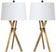 Crestview Collection Hendrix 2-Piece Gold Table Lamp Set-0