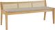 Powell® Beaux Beige/Natural Cane Back Bench-0