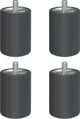 Bosch® Black Stainless Steel Set of 4 Range Feet-0