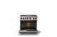 Viking® 7 Series 36" Blush Pro Style Dual Fuel Range with Griddle-1